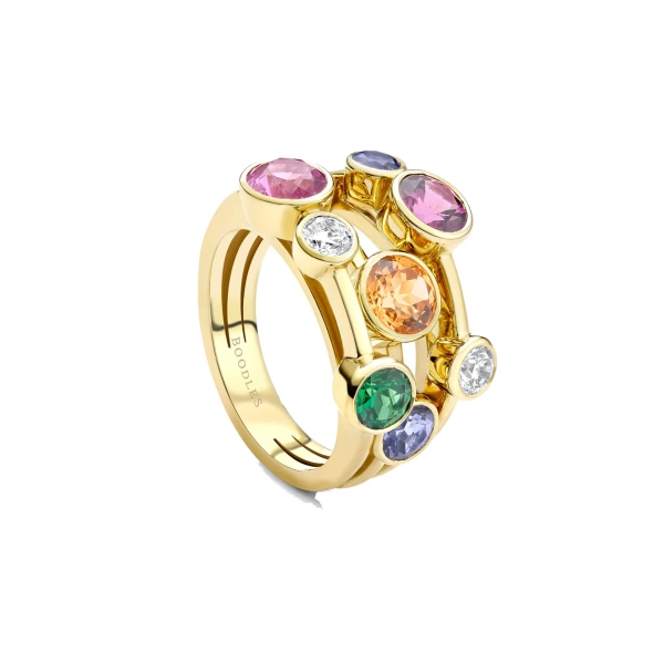 Boodles Raindance Rainbow Yellow Gold Ring | Fine Rings | Coveti