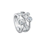 Boodles Raindance Seven Diamond Platinum Ring | Fine Rings | Coveti