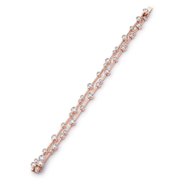 Boodles Raindance Two-Row Diamond Bracelet | Fine Bracelets | Coveti