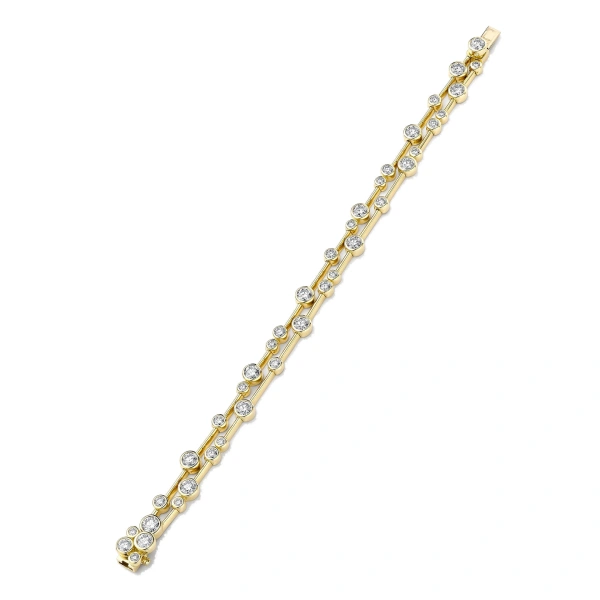 Boodles Raindance Two-Row Diamond Bracelet | Fine Bracelets | Coveti