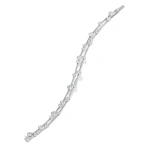 Boodles Raindance Two-Row Platinum Diamond Bracelet | Fine Bracelets | Coveti