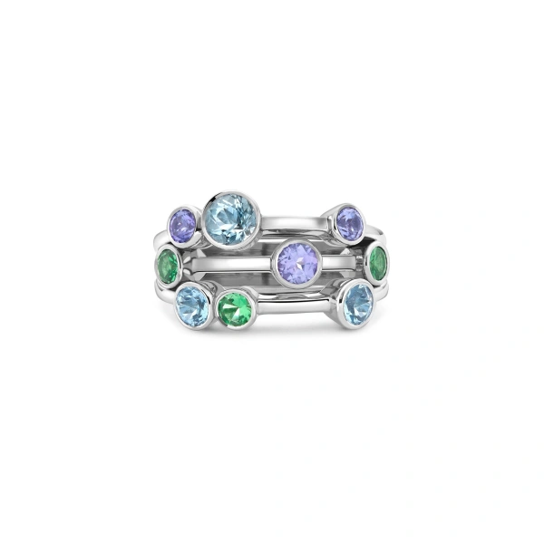 Boodles Raindance Watercolour White Gold Ring | Fine Rings | Coveti