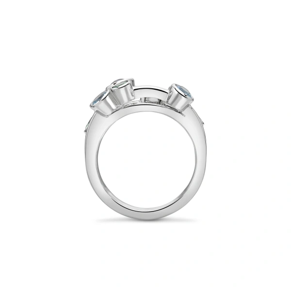 Boodles Raindance Watercolour White Gold Ring | Fine Rings | Coveti