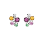 Boodles Raindance White Gold Rainbow Watercolour Earrings | Fine Earrings | Coveti