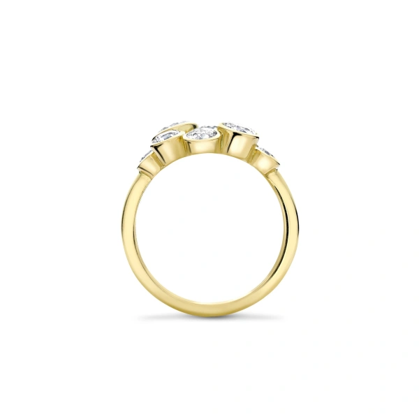 Boodles Raindance Yellow Gold Diamond Cluster Ring | Fine Rings | Coveti