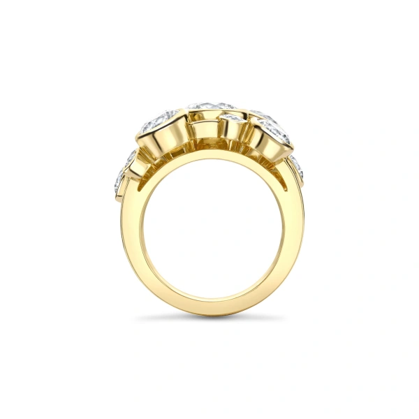 Boodles Raindance Yellow Gold Diamond Mega Ring | Fine Rings | Coveti