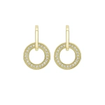 Boodles Roulette Classic Yellow Gold Diamond Earrings | Fine Earrings | Coveti