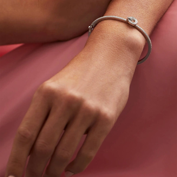 Boodles Roulette Flip White Gold Diamond Bangle | Fine Bracelets | Coveti
