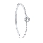 Boodles Roulette Flip White Gold Diamond Bangle | Fine Bracelets | Coveti