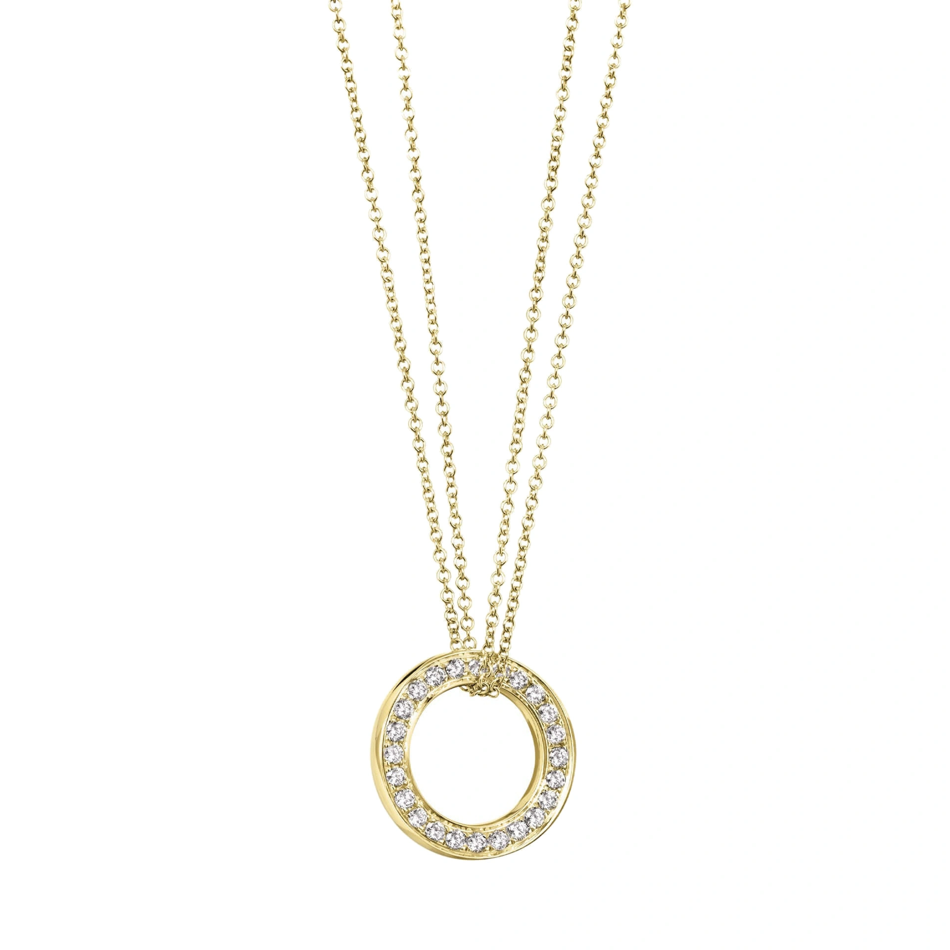 Boodles Roulette Large Yellow Gold Diamond Pendant Boodles Roulette Large Yellow Gold Diamond Pendant | Fine Necklaces | Coveti