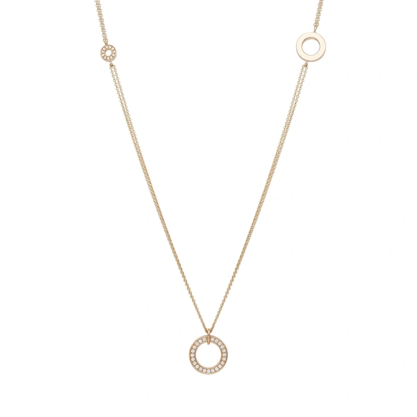 Boodles Roulette Long Mini Rose Gold Necklace | Fine Necklaces | Coveti