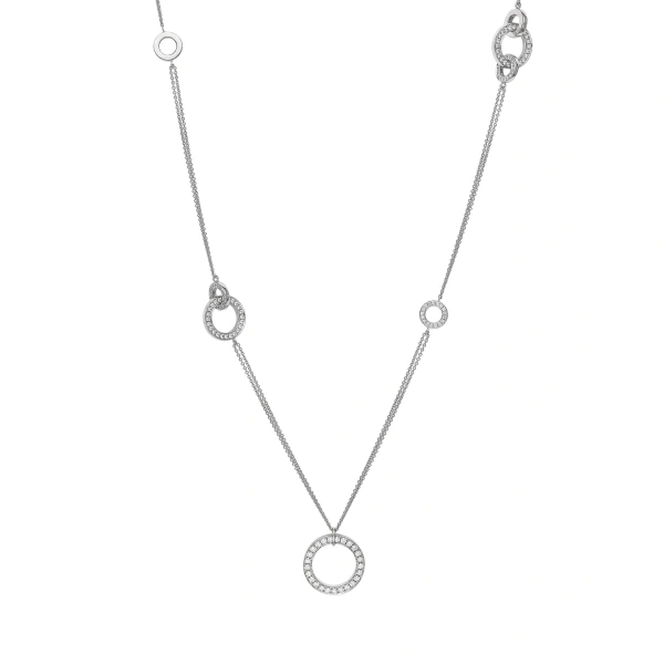 Boodles Roulette Long White Gold Diamond Necklace | Fine Necklaces | Coveti