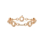 Boodles Roulette Medium Classic Rose Gold Diamond Bracelet | Fine Bracelets | Coveti