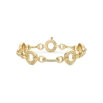 Boodles Roulette Medium Classic Yellow Gold Diamond Bracelet | Fine Bracelets | Coveti