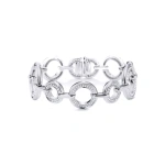 Boodles Roulette Medium White Gold Diamond Bracelet | Fine Bracelets | Coveti