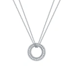 Boodles Roulette Medium White Gold Diamond Pendant | Fine Necklaces | Coveti
