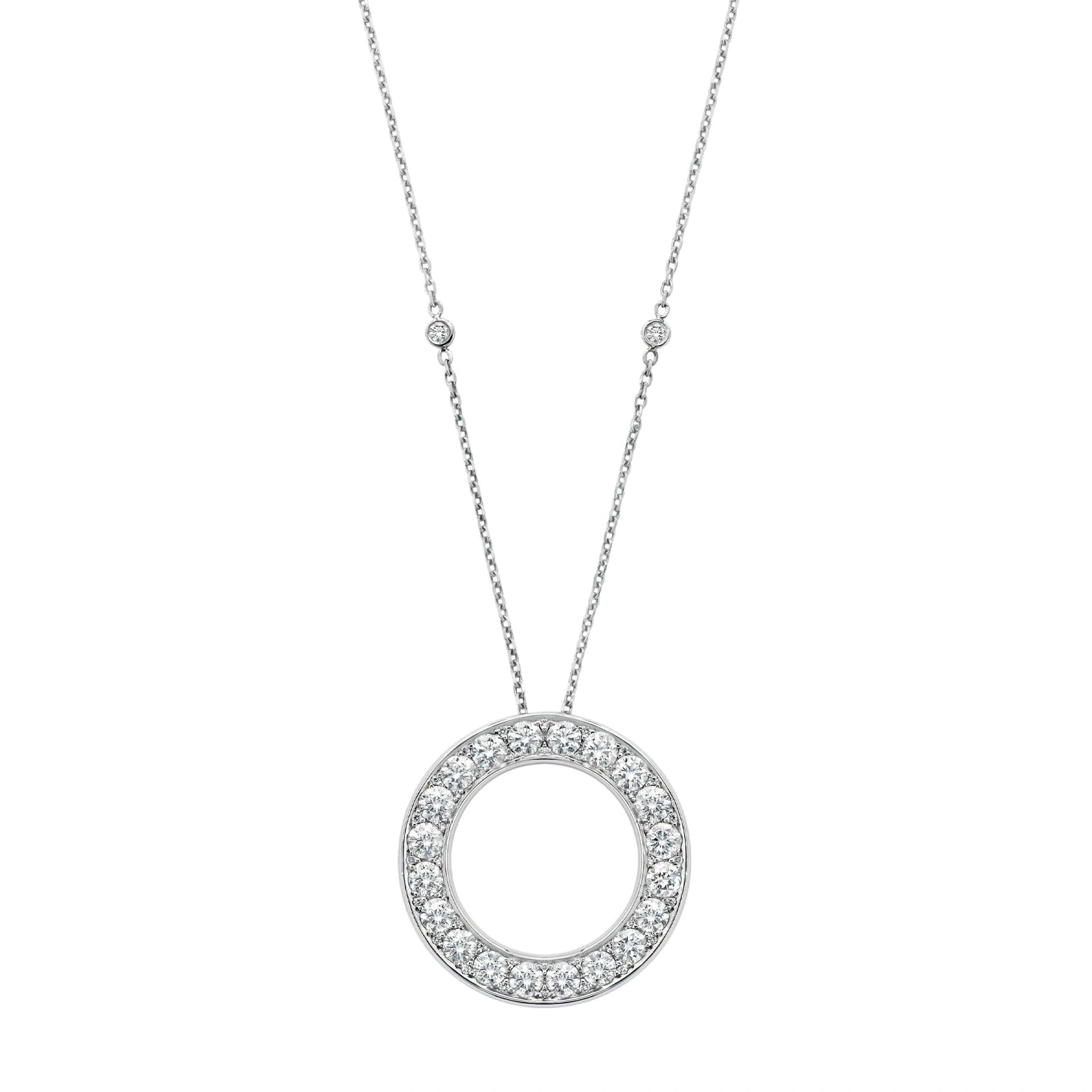 Boodles Roulette Mega Platinum Diamond Pendant Boodles Roulette Mega Platinum Diamond Pendant | Fine Necklaces | Coveti