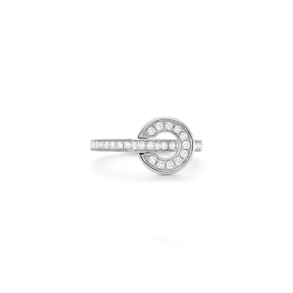 Boodles Roulette Pavé Diamond Band White Gold Flip Ring | Fine Rings | Coveti