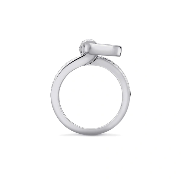 Boodles Roulette Pavé Diamond Band White Gold Flip Ring | Fine Rings | Coveti