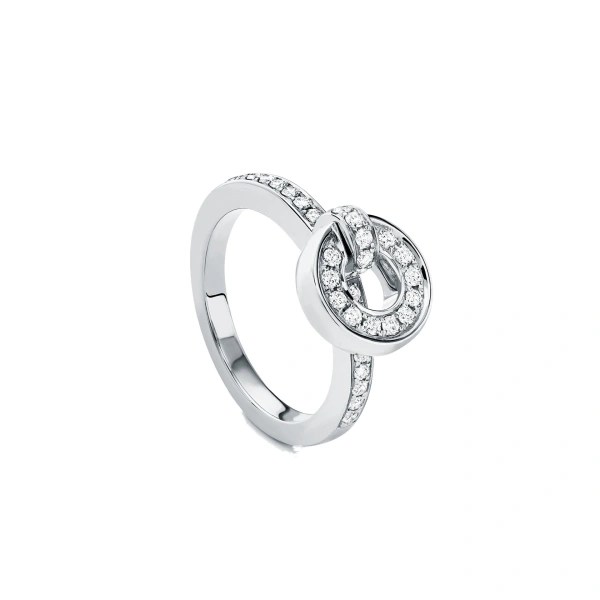 Boodles Roulette Pavé Diamond Band White Gold Flip Ring | Fine Rings | Coveti