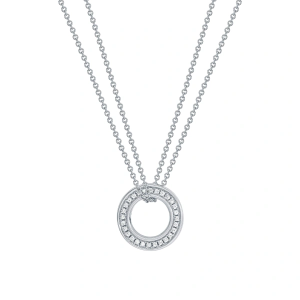 Boodles Roulette Small Diamond Pendant | Fine Necklaces | Coveti