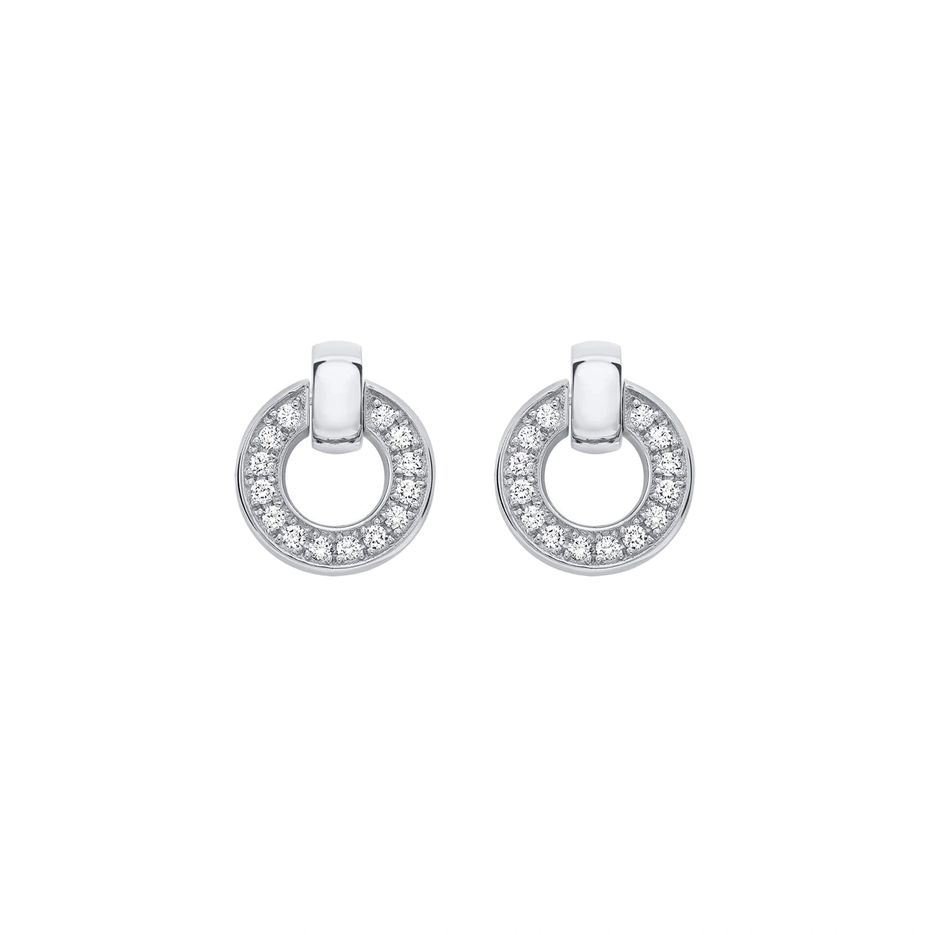 Boodles Roulette White Gold Diamond Flip Earrings Boodles Roulette White Gold Diamond Flip Earrings | Fine Earrings | Coveti