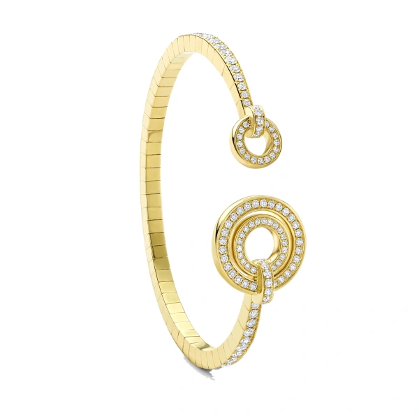 Boodles Roulette Yellow Gold Bangle | Fine Bracelets | Coveti