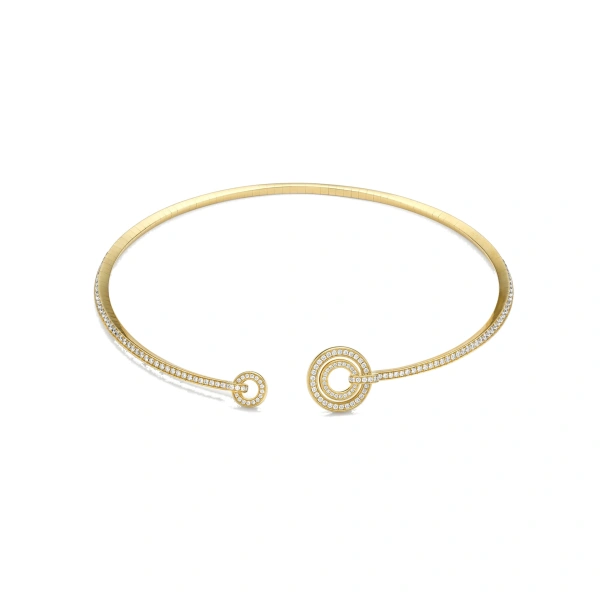 Boodles Roulette Yellow Gold Diamond Collar | Fine Necklaces | Coveti