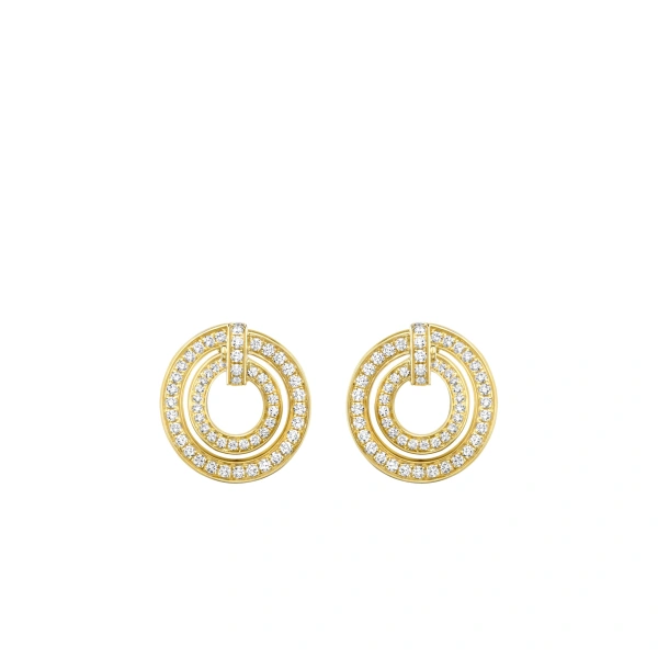 Boodles Roulette Yellow Gold Diamond Wrap Earrings | Fine Earrings | Coveti