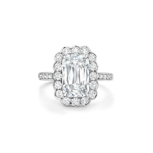 Boodles Scalloped Ashoka Diamond Platinum Ring | Fine Rings | Coveti
