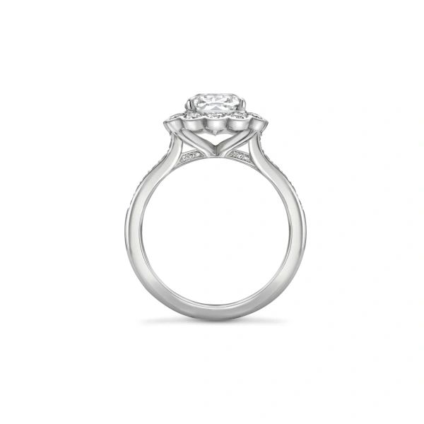 Boodles Scalloped Ashoka Diamond Platinum Ring | Fine Rings | Coveti