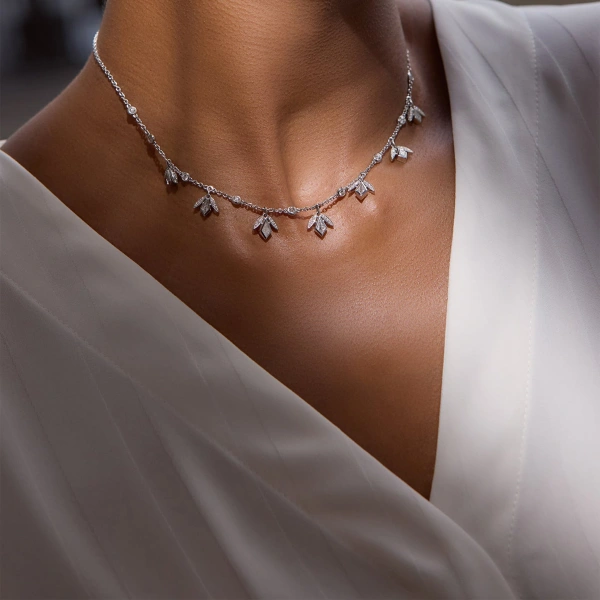 Boodles Secret Garden Kite Diamond Platinum Necklace | Fine Necklaces | Coveti