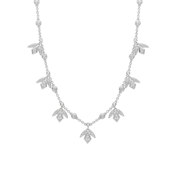 Boodles Secret Garden Kite Diamond Platinum Necklace | Fine Necklaces | Coveti