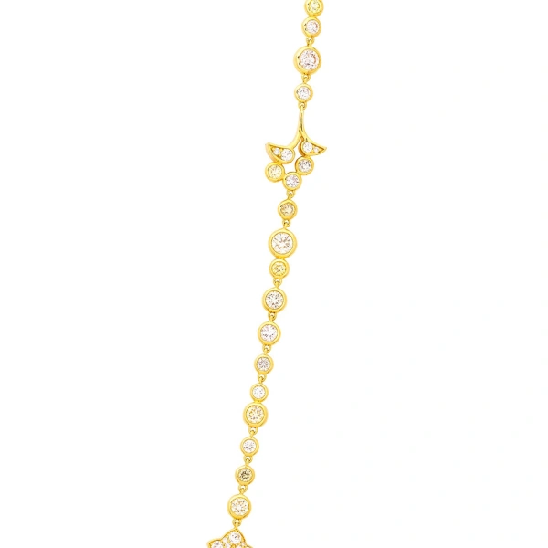 Boodles Secret Garden Laburnum Long Yellow Gold Necklace | Fine Necklaces | Coveti