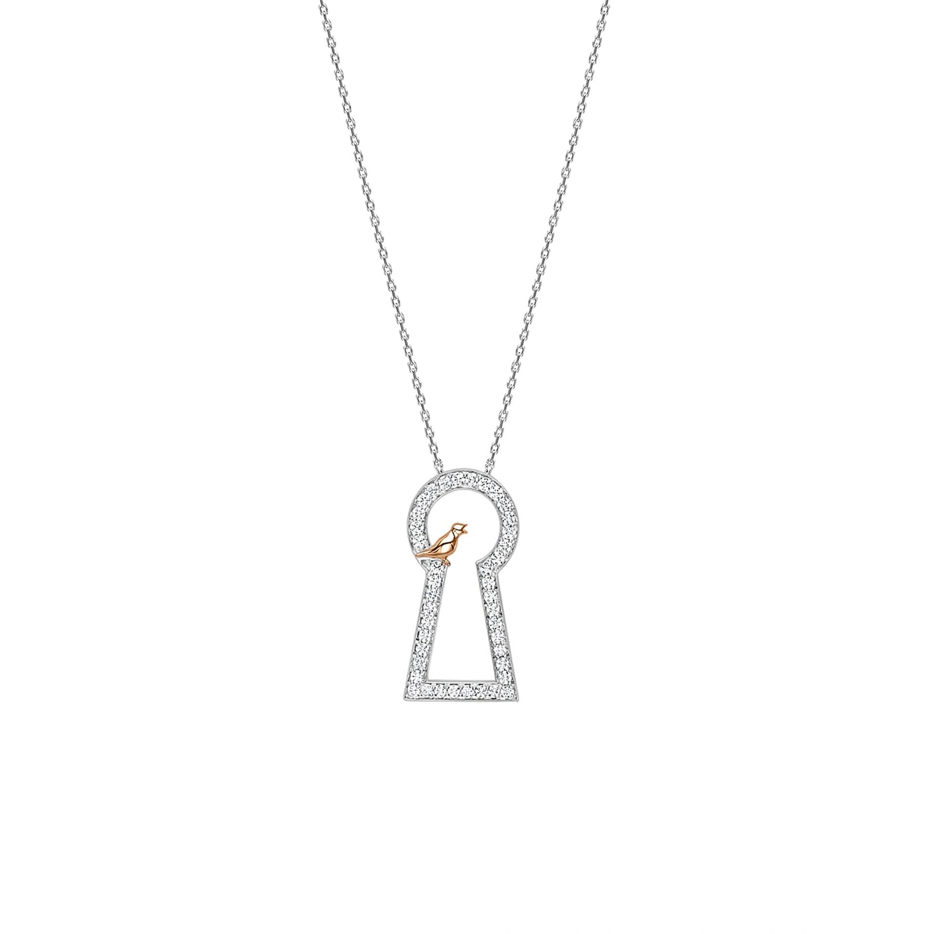 Boodles Secret Garden Large Platinum Keyway Pendant Boodles Secret Garden Large Platinum Keyway Pendant | Fine Necklaces | Coveti
