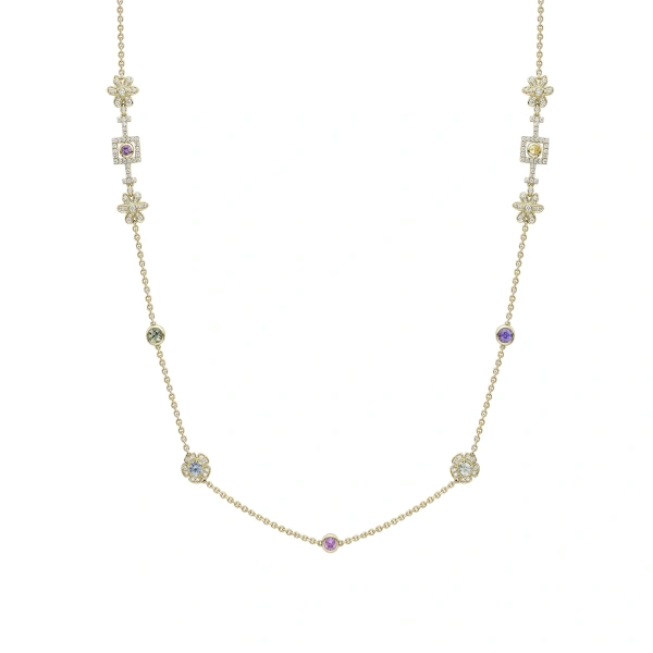 Boodles Secret Garden Long Yellow Gold Necklace | Fine Necklaces | Coveti