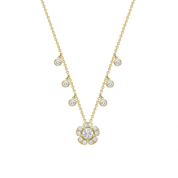 Secret Garden Medium Yellow Gold Diamond Pendant