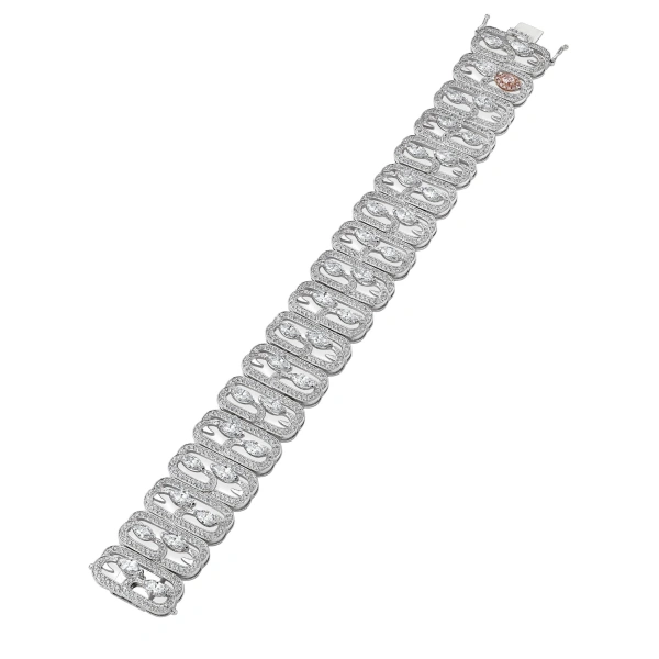 Boodles Secret Garden New Beginnings Diamond Platinum Bracelet | Fine Bracelets | Coveti