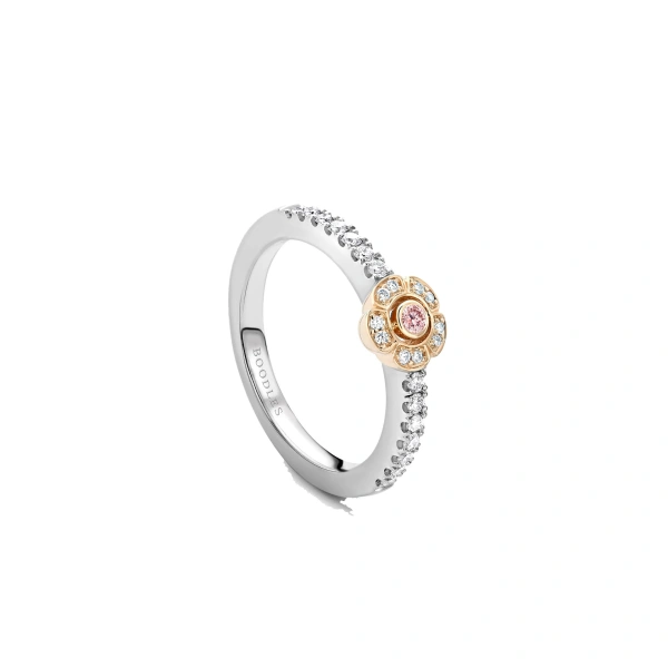 Boodles Secret Garden Pink Diamond Flower Ring | Fine Rings | Coveti