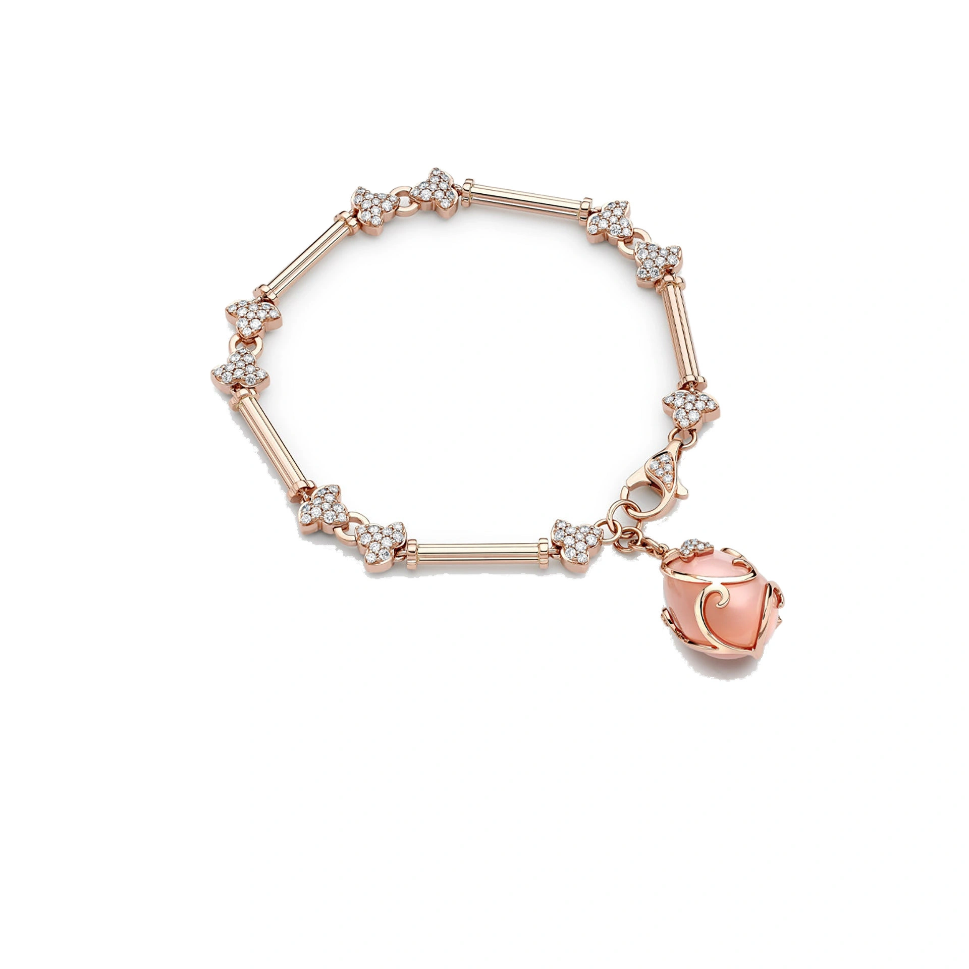 Boodles Secret Garden Pink Opal Rose Gold Bracelet Boodles Secret Garden Pink Opal Rose Gold Bracelet | Fine Bracelets | Coveti