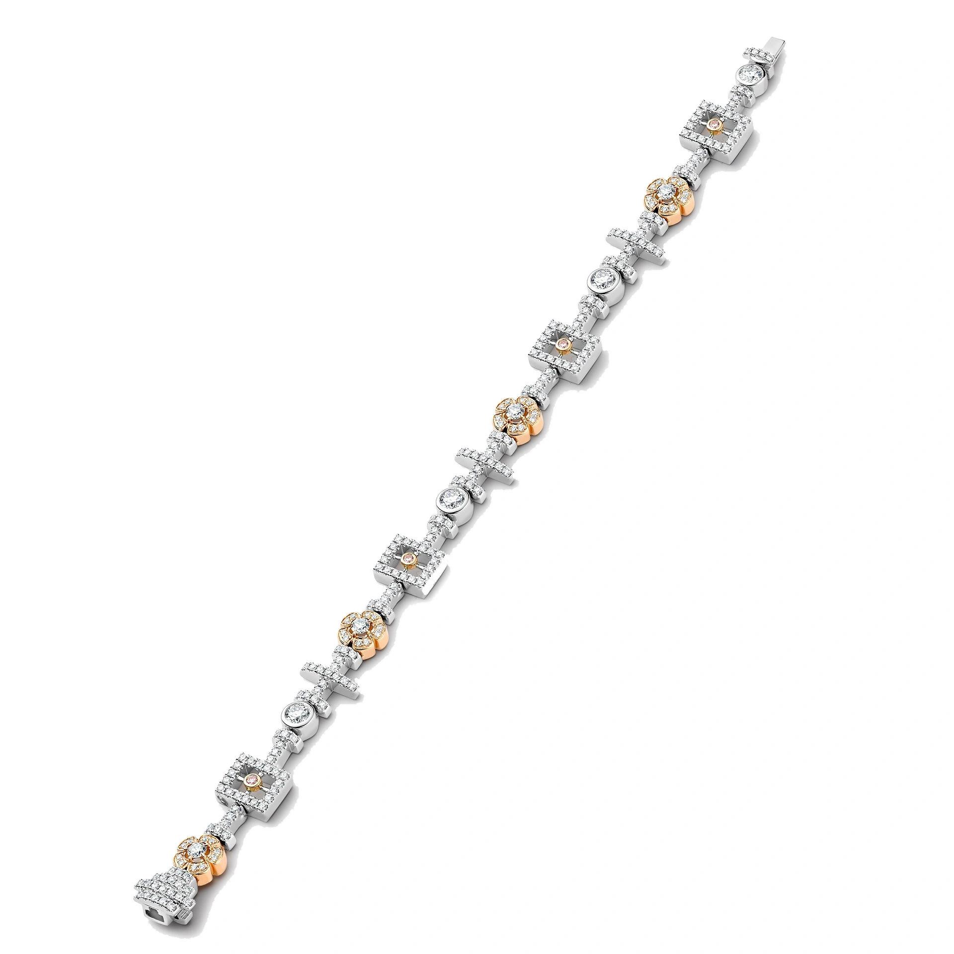 Boodles Secret Garden Pink and White Diamond Bracelet Boodles Secret Garden Pink and White Diamond Bracelet | Fine Bracelets | Coveti
