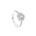 Boodles Secret Garden Small Platinum Flower Ring | Fine Rings | Coveti