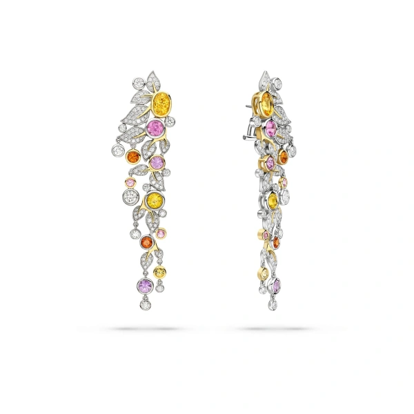 Boodles Secret Garden Verdure Sapphire and Diamond Earrings | Fine Earrings | Coveti