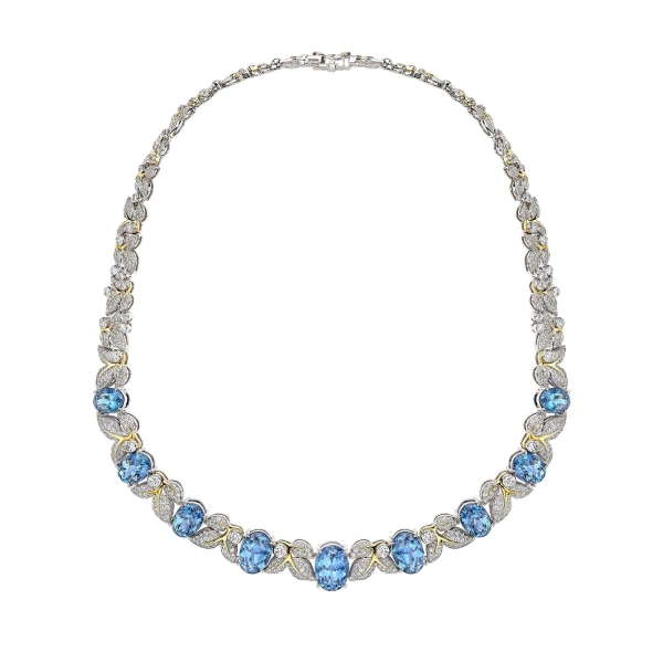 Boodles Secret Garden Verdure Tanzanite and Diamond Necklace | Fine Necklaces | Coveti