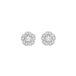 Boodles Secret Garden Walled Garden Diamond Stud Platinum Earrings | Fine Earrings | Coveti