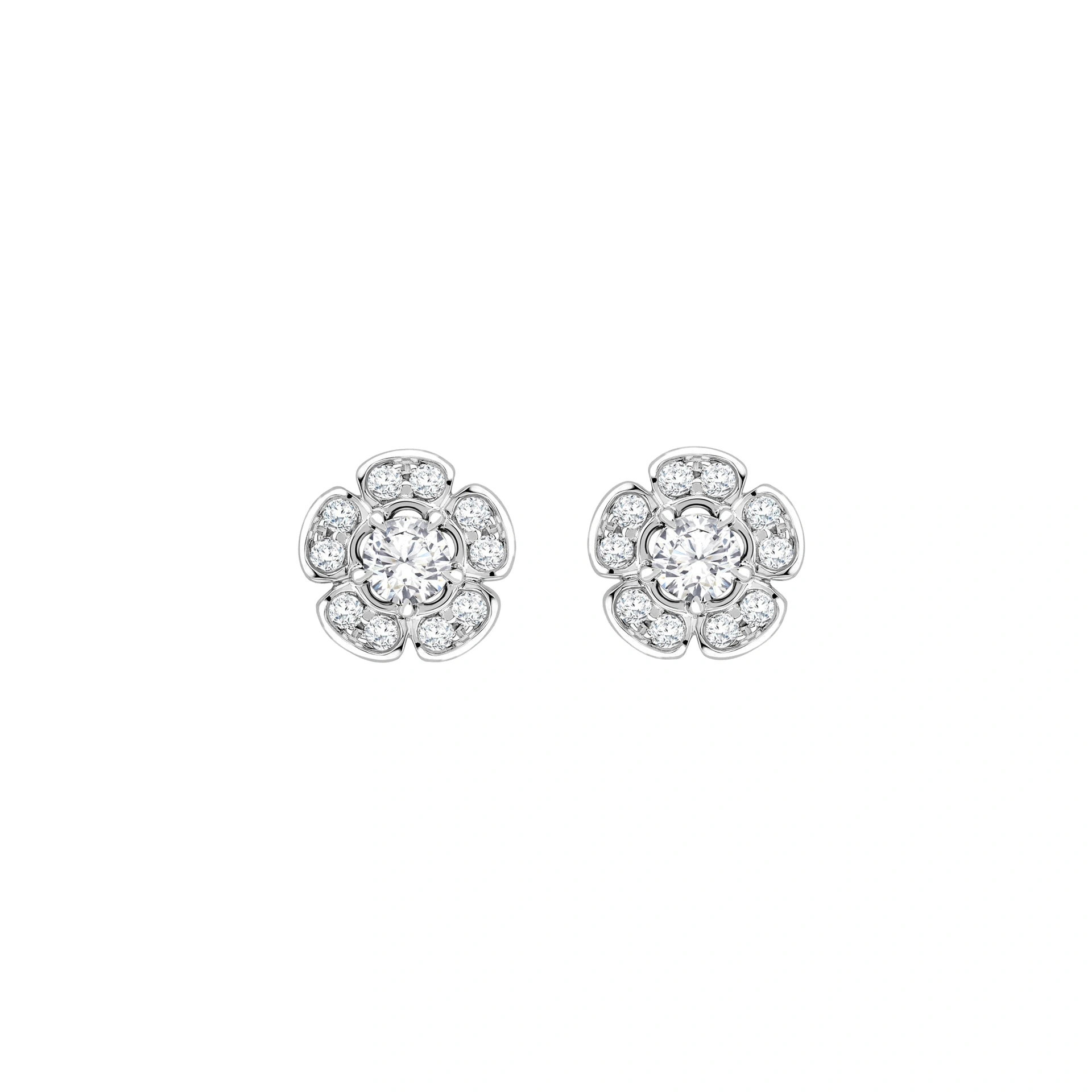 Boodles Secret Garden Walled Garden Diamond Stud Platinum Earrings Boodles Secret Garden Walled Garden Diamond Stud Platinum Earrings | Fine Earrings | Coveti