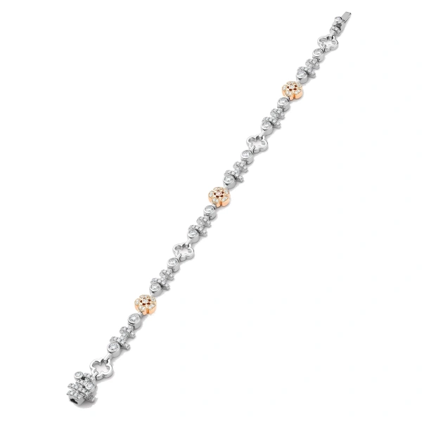 Boodles Secret Garden Walled Garden Pink and White Diamond Bracelet | Fine Bracelets | Coveti