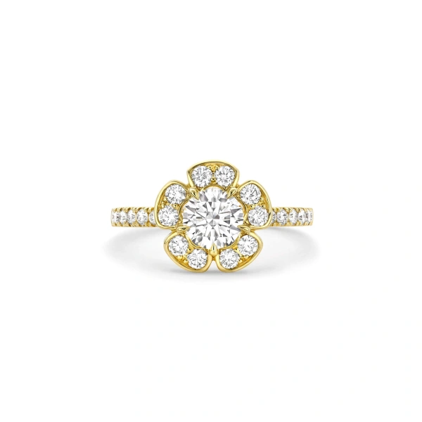 Boodles Secret Garden Yellow Gold Flower Ring | Fine Rings | Coveti