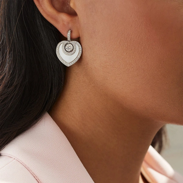 Boodles Sophie Mother of Pearl and Diamond Earrings | Fine Earrings | Coveti