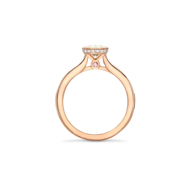 Boodles The Boodles Ashoka Diamond Rose Gold Engagement Ring | Fine Rings | Coveti